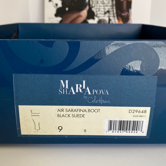 Maria Sharapova by Cole Haan Air Sarafina Boot Black Suede - Picture 12 of 13